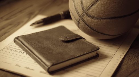 image licence de basket avec un stylo, un chéquier photo image licence de basket avec un stylo, un chéquier photo